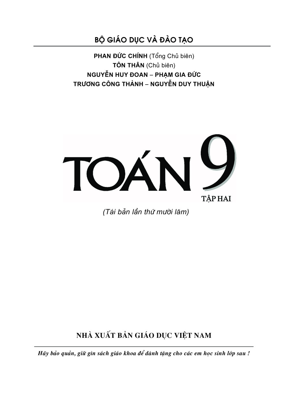 Download Toán 9 - Tập 2