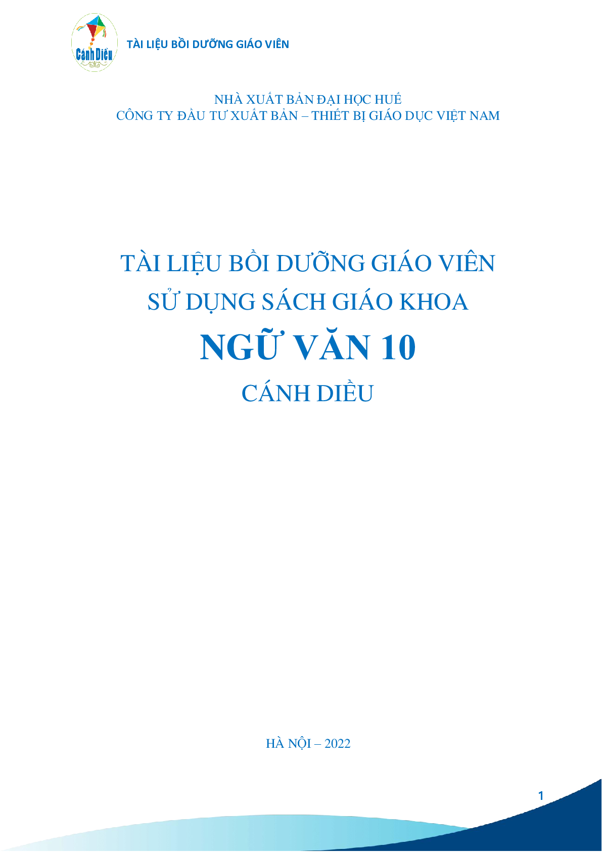 Download BDGV Ngữ văn 10 - Cánh Diều